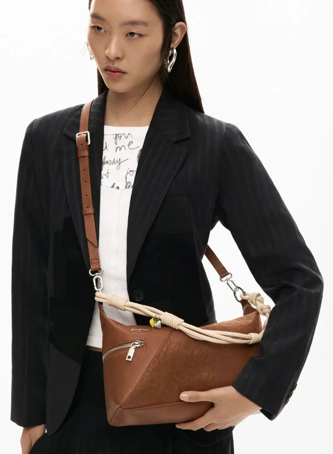 DESIGUAL Brown Medium Embroidered Bag for Women | Best Price UAE